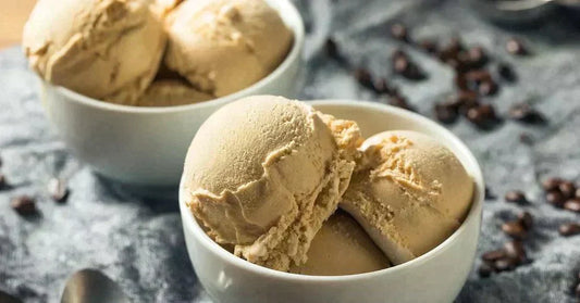 Homemade coffee ice cream infused with whole coffee beans. - Buongiorno Caffe' & More