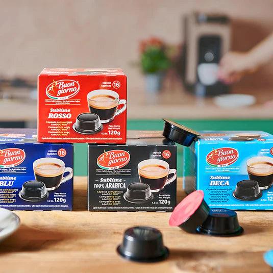 A MODO MIO, Lavazza compatible capsules Caffe' Buongiorno Store A MODO MIO, Lavazza compatible capsules Caffe' Buongiorno Store