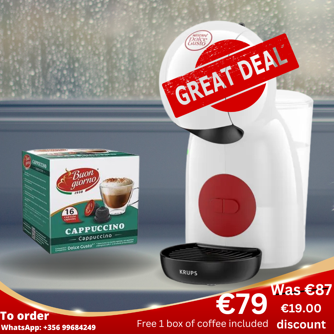 NESCAFÉ® DOLCE GUSTO® PICCOLO XS MANUAL COFFEE MACHINE WHITE BY