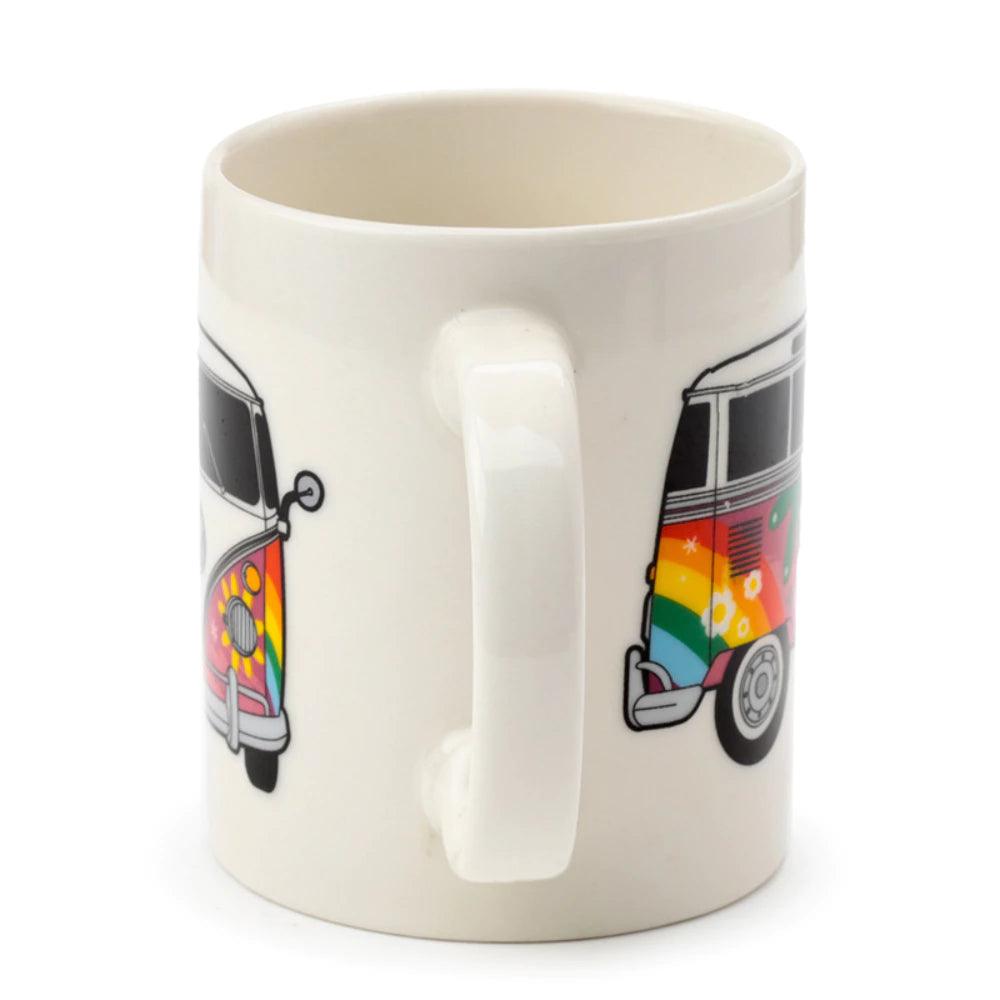 Volkswagen VW T1 Camper Caravan Porcelain Mug, Multicolor