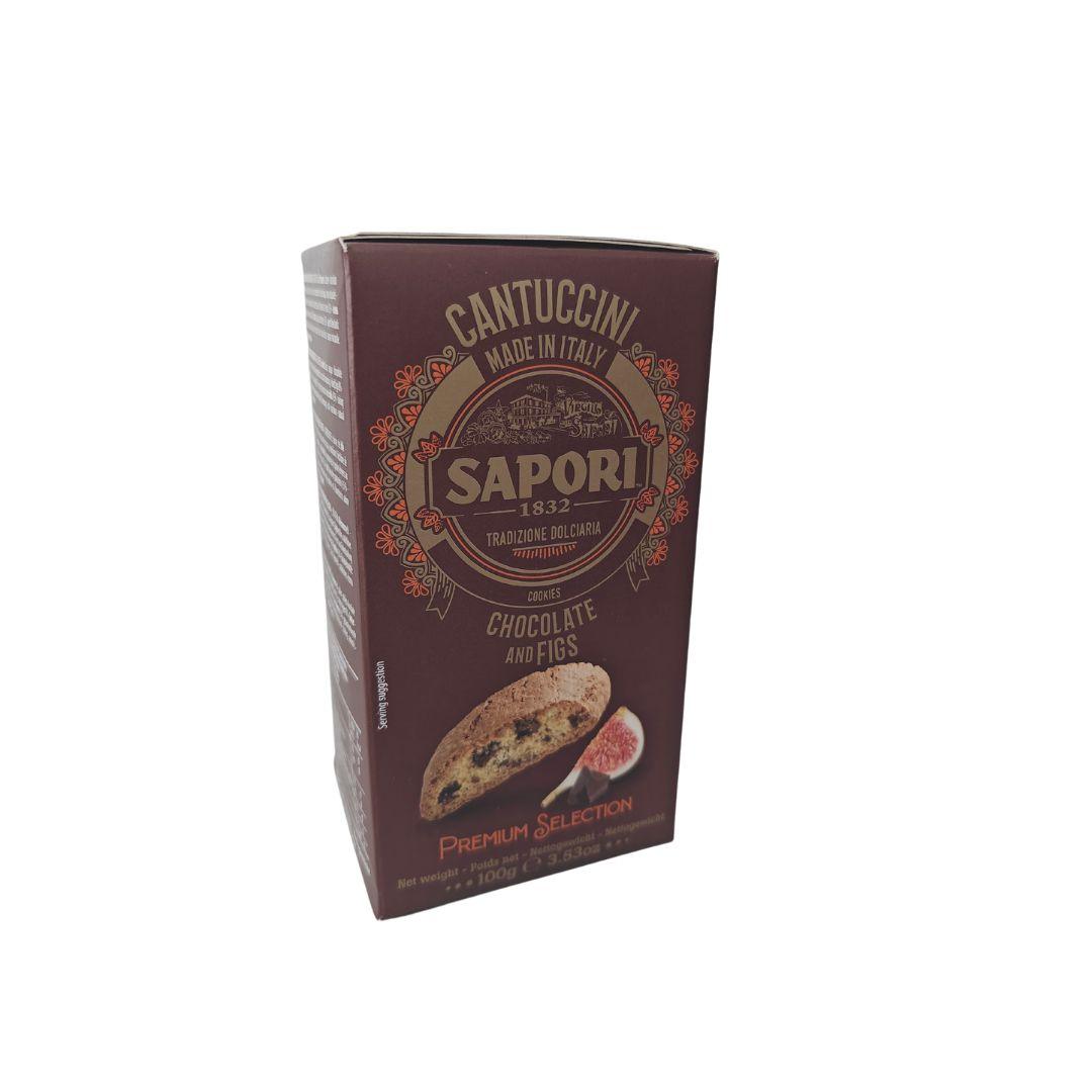 Sapori Cantuccini Premium Chocolate & Figs, 100g