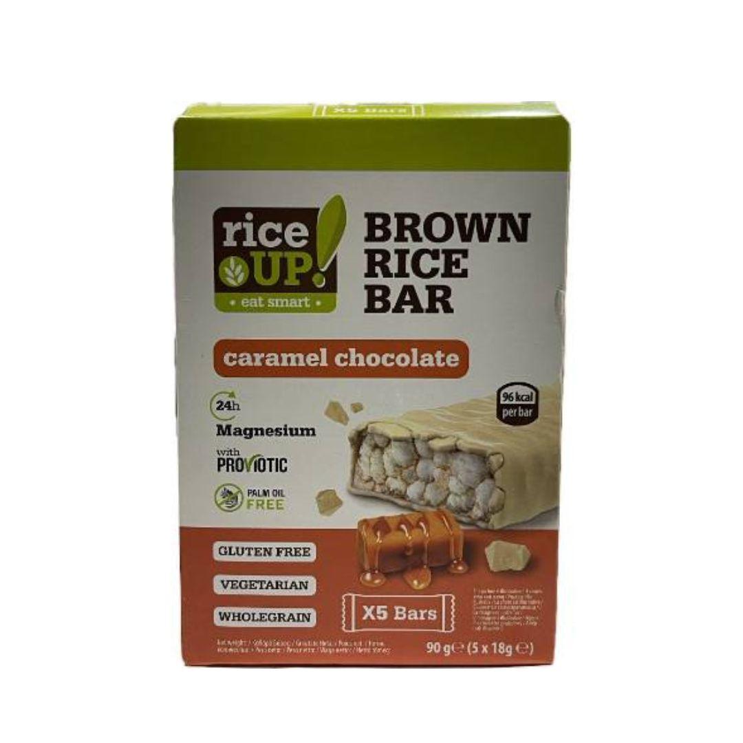 RiceUP! Brown Rice Bar, Caramel and Chocolate, 90g