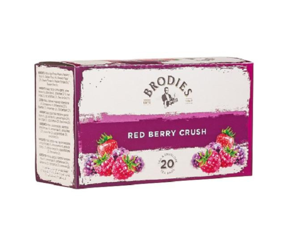 Brodies Red Berry Crush Tea, 20 Teabags