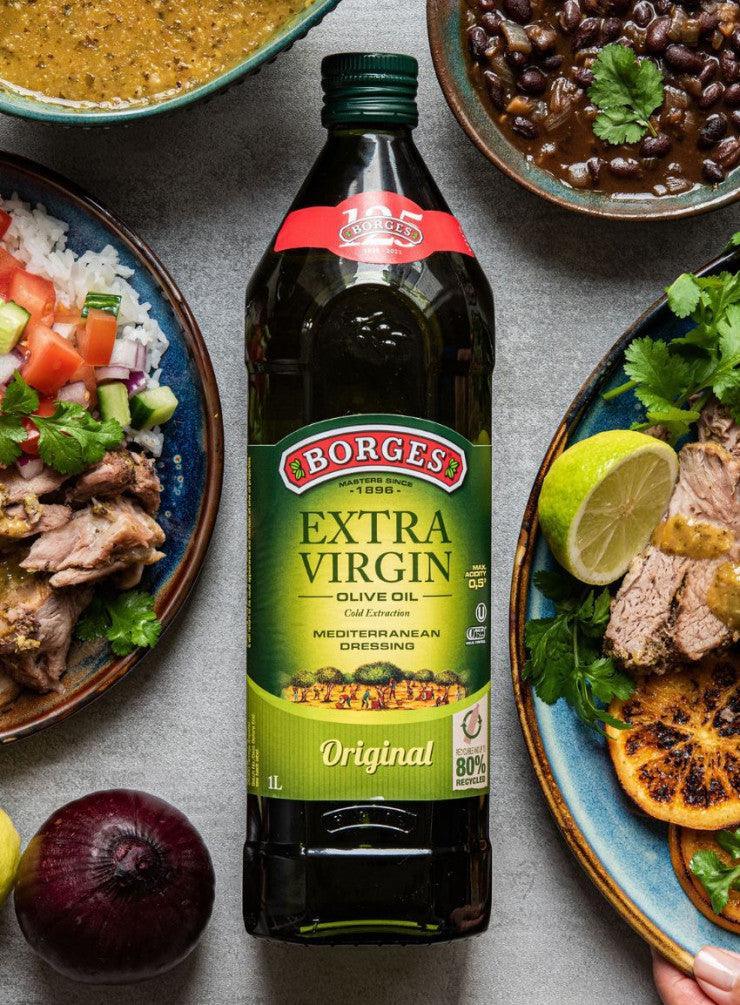 Borges Extra Virgin Olive Oil, 1Ltr. - 33% Free (Best Before 12-04-2026) - Caffe' Buongiorno Store