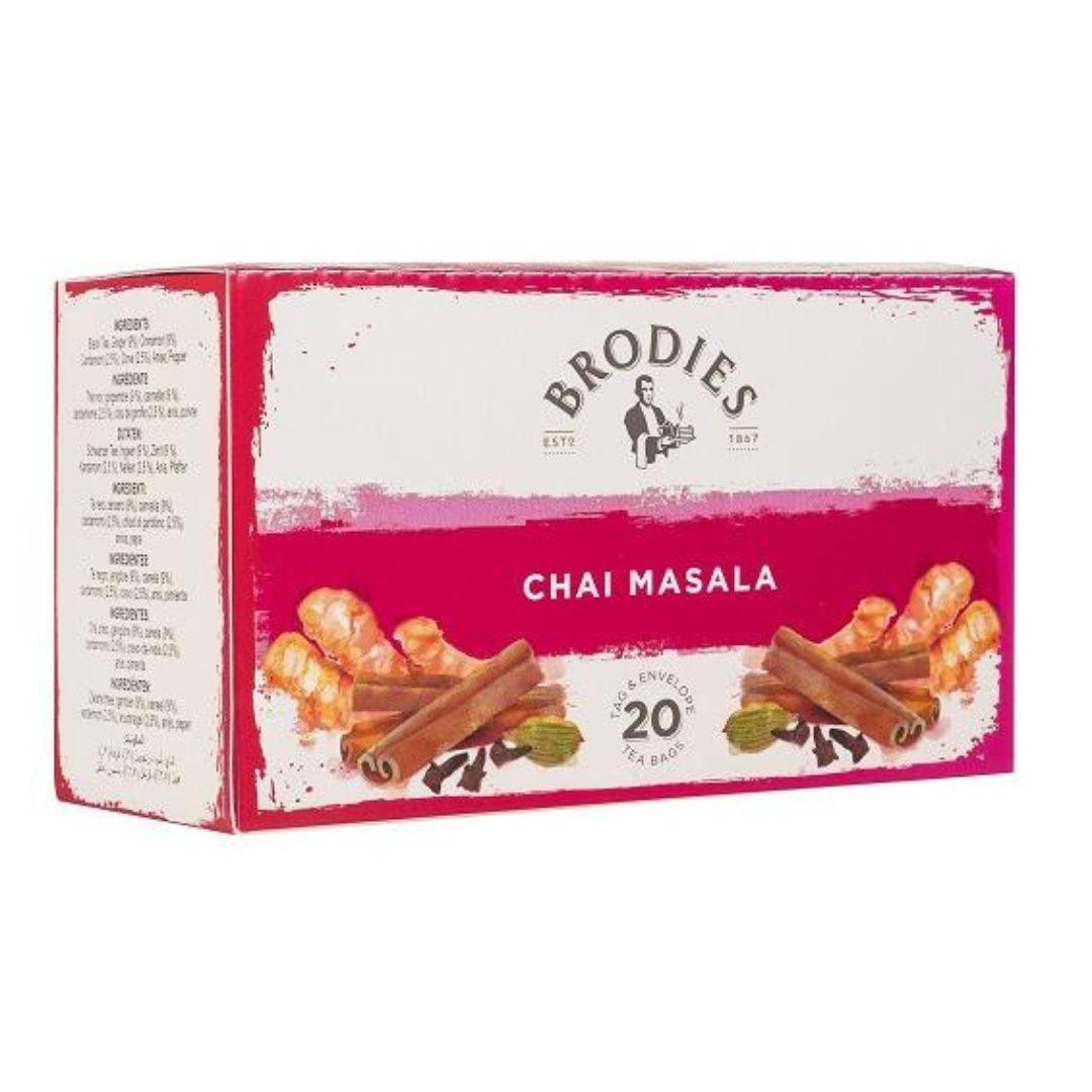 Brodies Chai Marsala Tea, 20 Teabags (Best Before 13-12-2025) - Caffe' Buongiorno Store