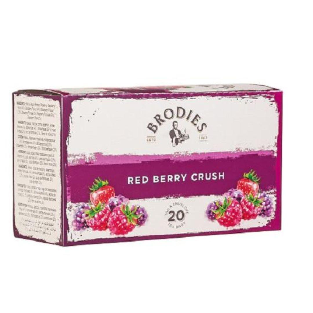 Brodies Red Berry Crush, 20 Teabags (Best Before 26-02-2027) - Caffe' Buongiorno Store