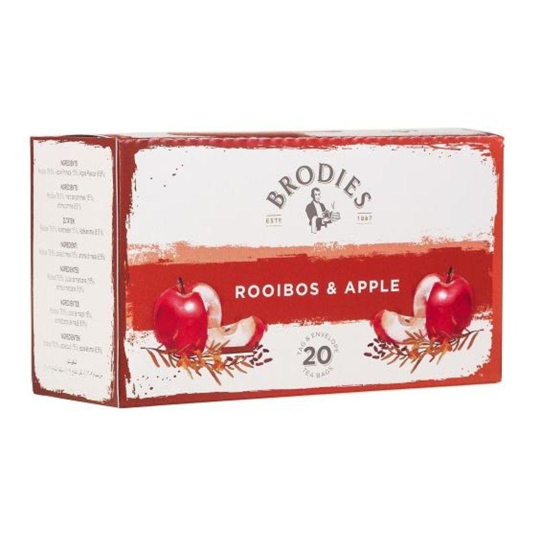 Brodies Rooibos & Apple, 20 Teabags (Best Before 30-04-2026) - Caffe' Buongiorno Store