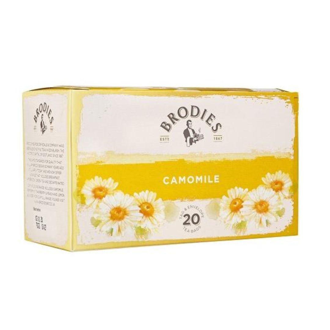 Brodies Tea Camomile, 20 Teabags (Best Before 30-09-2026) - Caffe' Buongiorno Store
