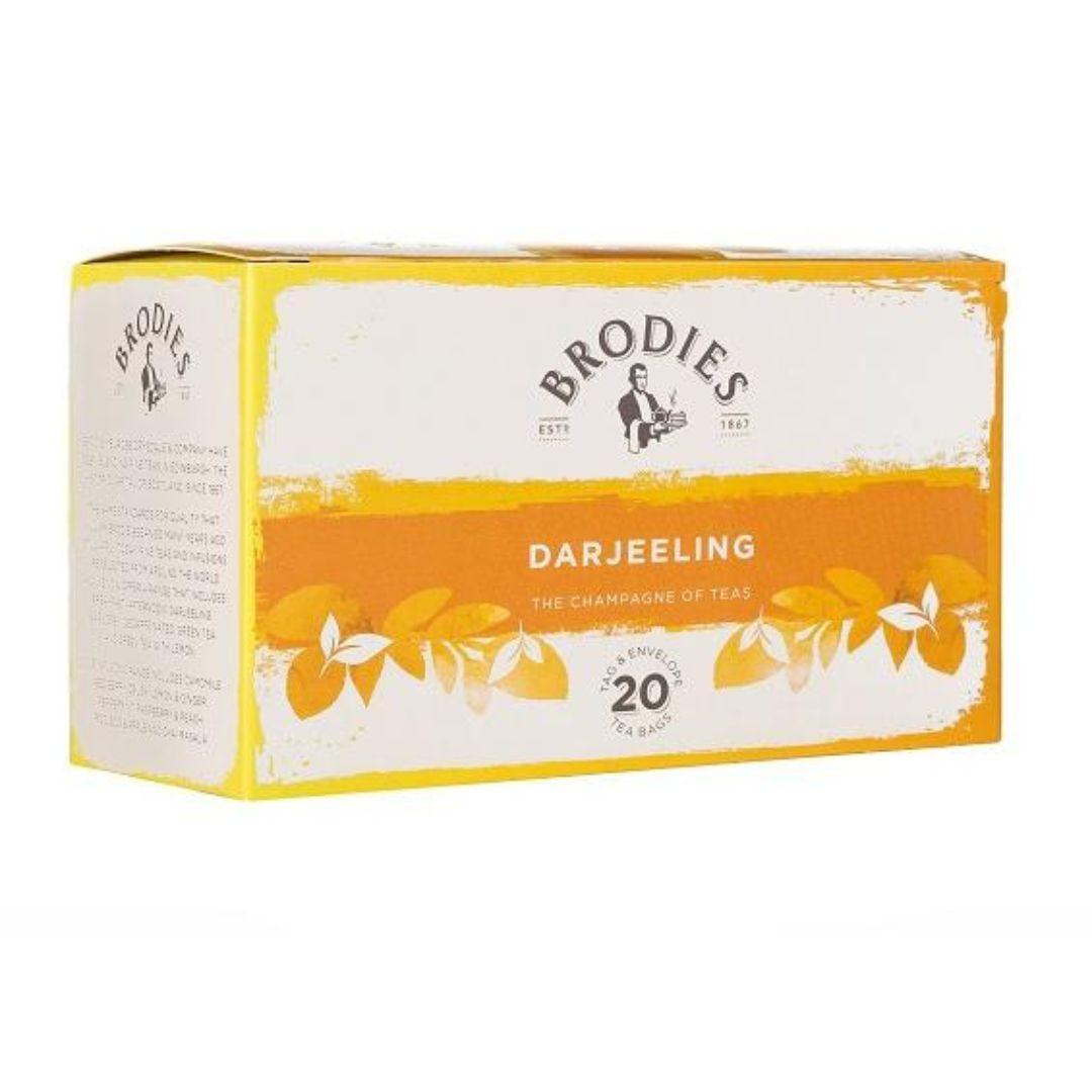 Brodies Tea Darjeeling, 20 Teabags (Best Before 03-01-2026) - Caffe' Buongiorno Store