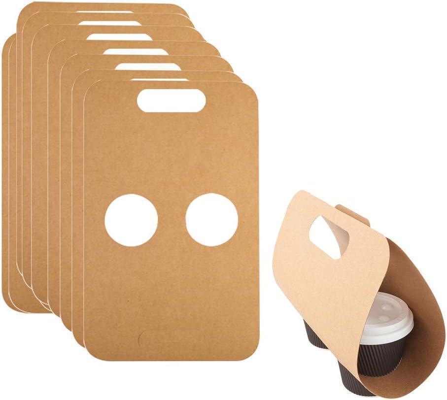 Disposable Coffee Carrier Tray for 2 Cups, 100 Piece Pack (414x191mm) - Buongiorno Caffe' & More