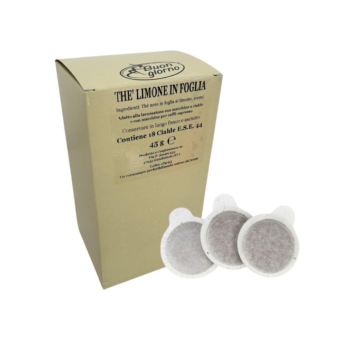 ESE Pods Malta - ESE Pods Lemon Tea, 44mm, 18 Pieces (Best Before 30-06-2026) - Caffe' Buongiorno Store