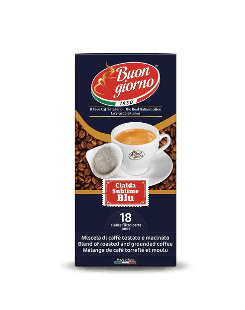 ESE Pods Malta - ESE Pods Sublime Blu, 44mm, 18 Pieces (Best Before 13-05-2026) - Caffe' Buongiorno Store