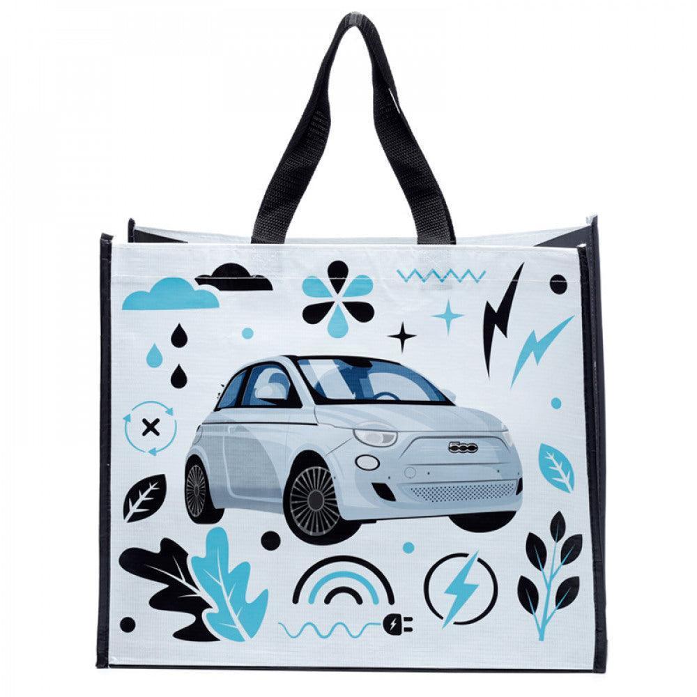 Fiat 500 Retro Car RPET Shopping Bag (Best Before 29-12-2030) - Caffe' Buongiorno Store