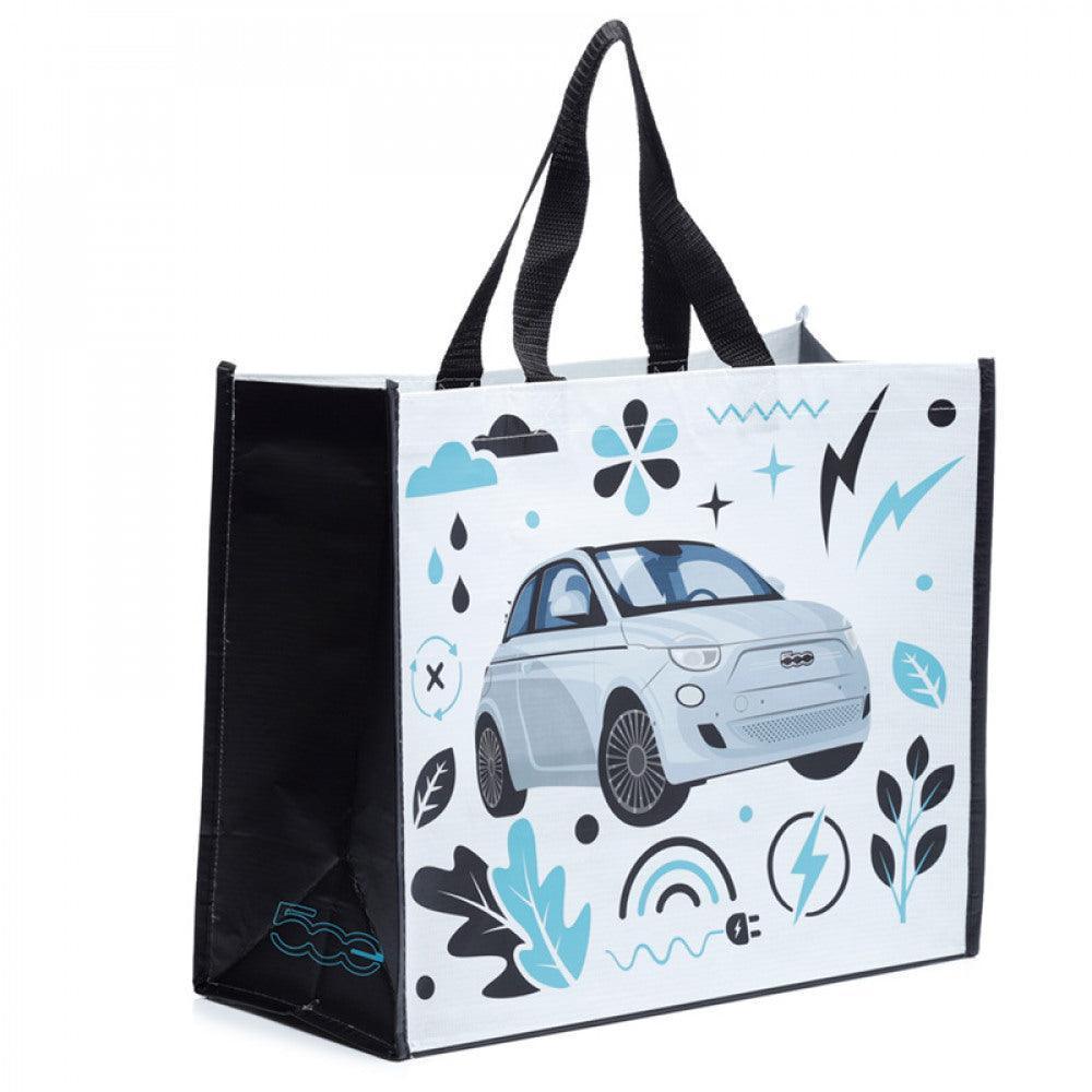 Fiat 500 Retro Car RPET Shopping Bag (Best Before 29-12-2030) - Caffe' Buongiorno Store