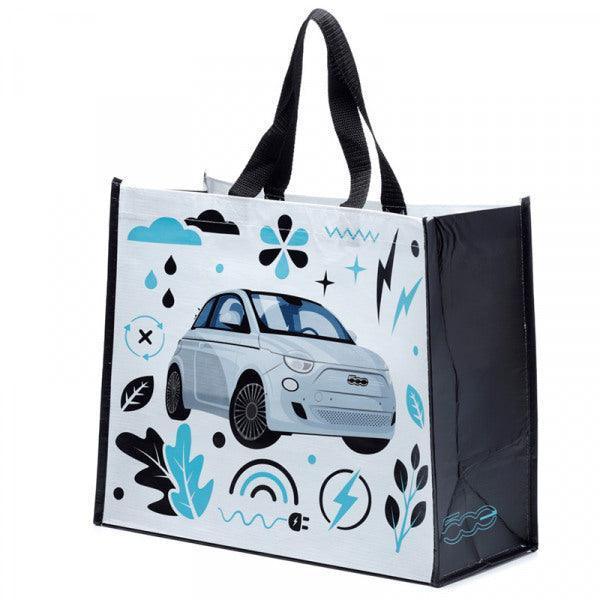 Fiat 500 Retro Car RPET Shopping Bag (Best Before 29-12-2030) - Caffe' Buongiorno Store