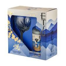 Etsu Gin Japanese 43% 70cl, Box Set with Gin Glass
