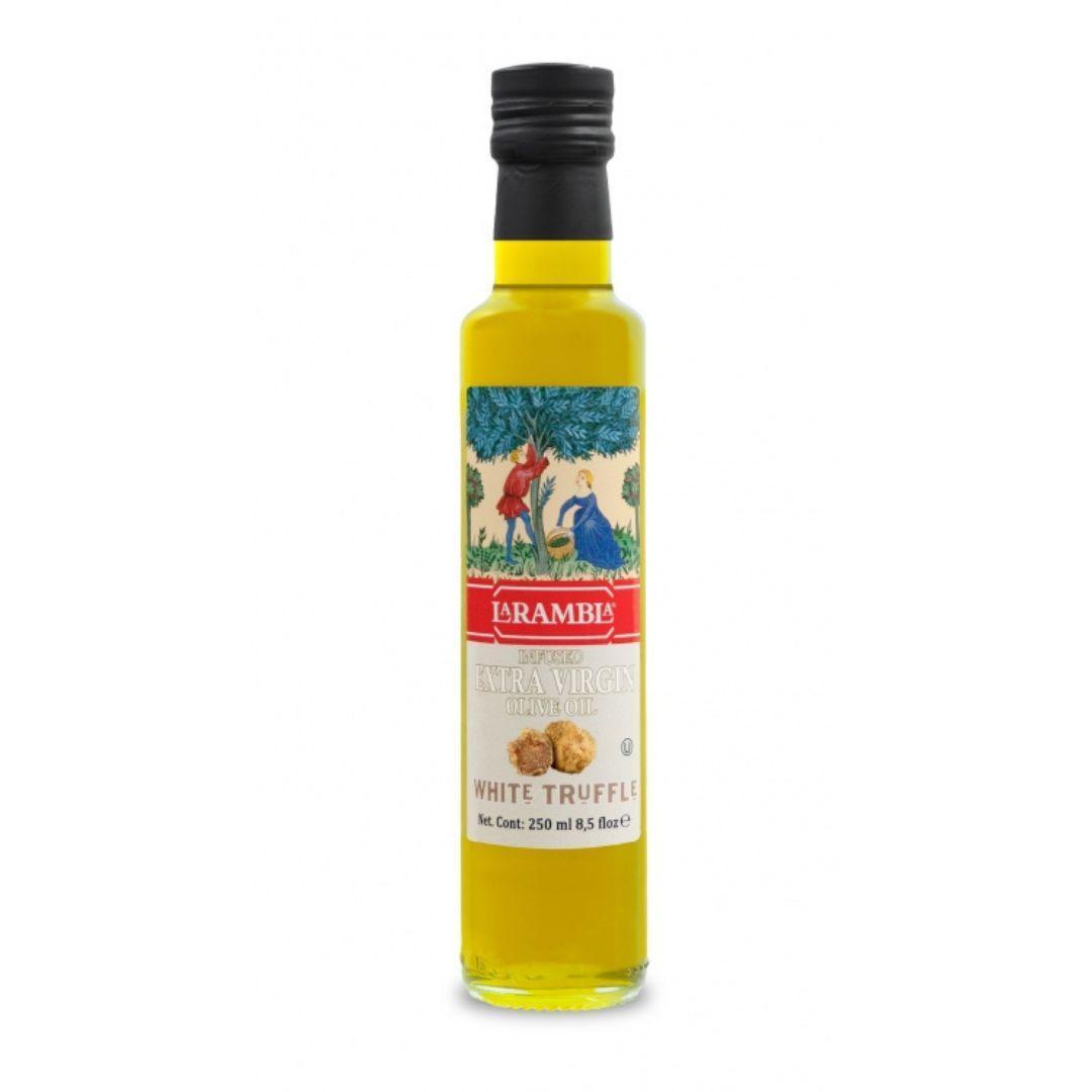 LaRambla Infused Extra Virgin Olive Oil, White Truffle 250ml (Best Before 10-02-2026) - Caffe' Buongiorno Store