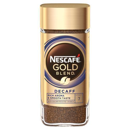 Nescafe Gold Blend Instant Coffee, Decaf, 100g Jar