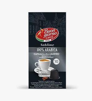 Nespresso 100% Arabica (10 Aluminum Capsules) (Best Before 13-12-2024) - Caffe' Buongiorno Store