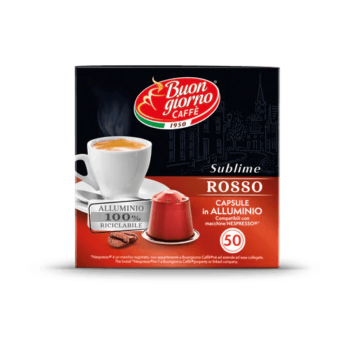 Nespresso Espresso Sublime Rosso (50 Aluminum Capsules)