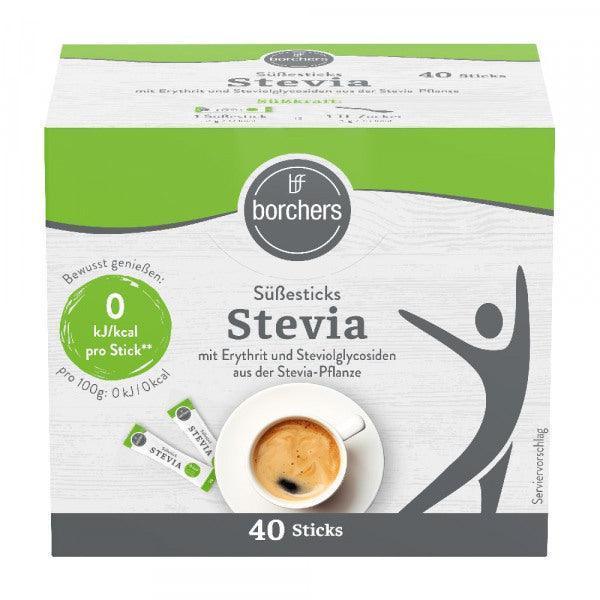 Stevia Sticks, 40x2g box (Best Before 28-07-2026) - Caffe' Buongiorno Store