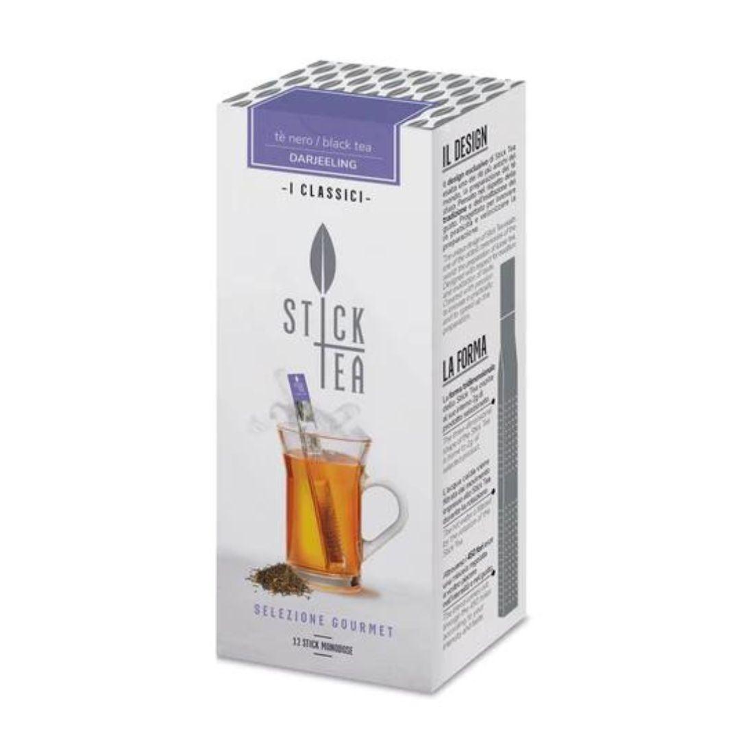 Stick Tea, Darjeeling Black Tea, 12 Sticks (Best Before 27-11-2025) - Caffe' Buongiorno Store