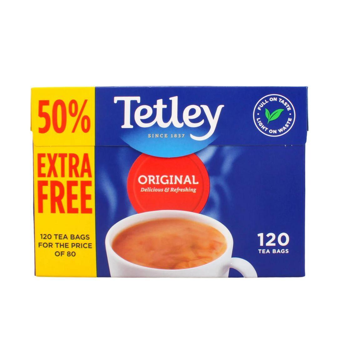 Tetley Original Tea, 375g, 120pcs - 50% Extra Free (Best Before 31-03-2026) - Caffe' Buongiorno Store