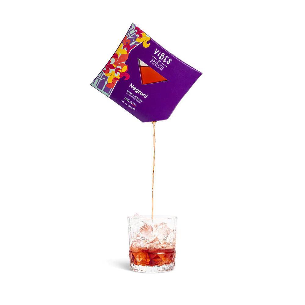 Vibes Negroni, ready mixed cocktail, 100ml - Buongiorno Caffe' & More