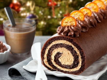 Chocolate & Coffee Christmas Log - Buongiorno Caffe' & More