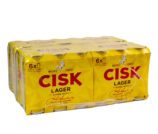 CISK LAGER CANS 500ml x 24