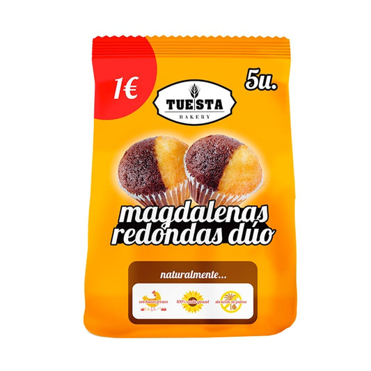 Tuesta Cup Cakes, Chocolate and Vanilla Mixed, 125g