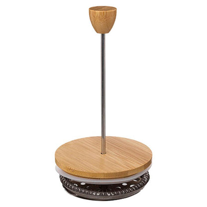 French Press Coffee Maker, Bamboo Top, 600ml, 6 cups