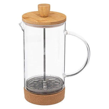 French Press Coffee Maker, Bamboo Top, 600ml, 6 cups
