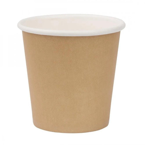 50 Espresso Size Paper Cups (4Oz), Unbranded- White – Caffe' Buongiorno ...