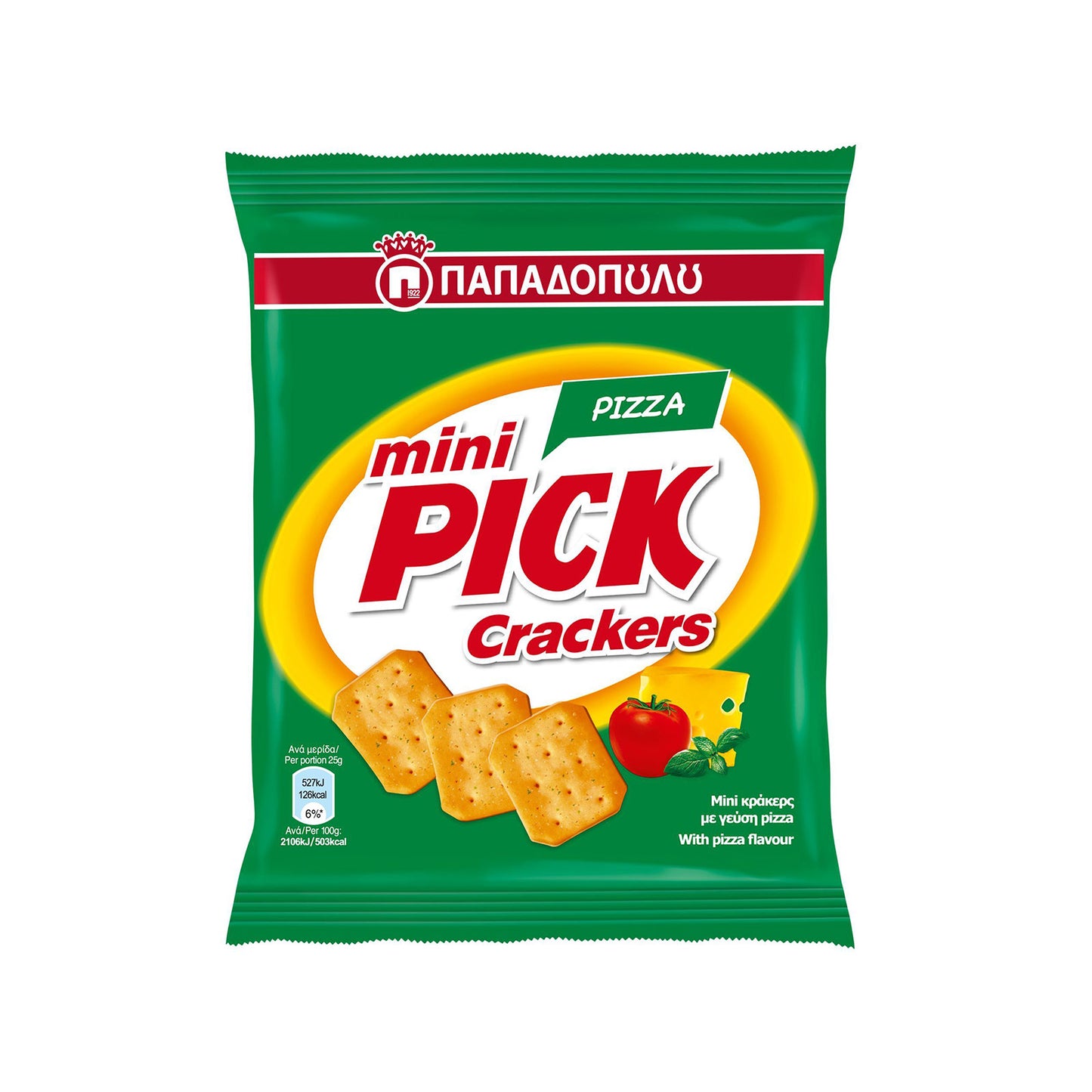 Mini Pick Crackers Pizza, Box x 18 bags