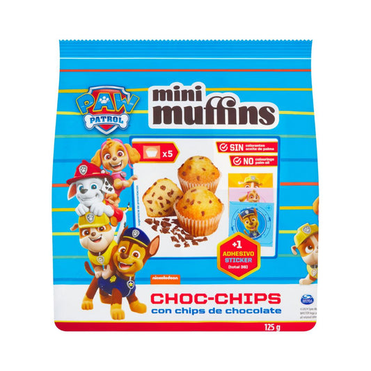 Chocolate Chips Mini Muffins, Paw Patrol, 125g