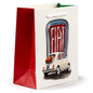 Fiat 500 Retro Red and White Car Gift Bag