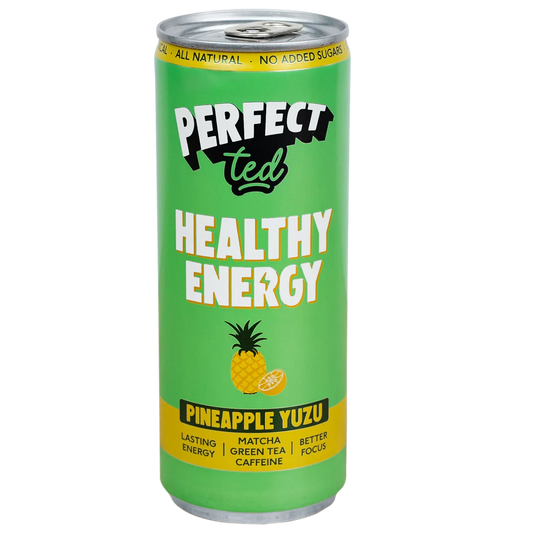 Matcha Green Tea Energy, Pineapple Yuzu, 250ml - 17 Calories per Can!