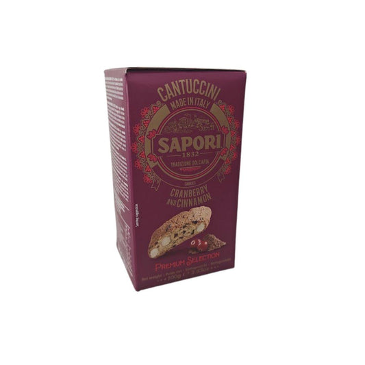 Sapori Cantuccini Premium Cranberry & Cinnamon, 100g