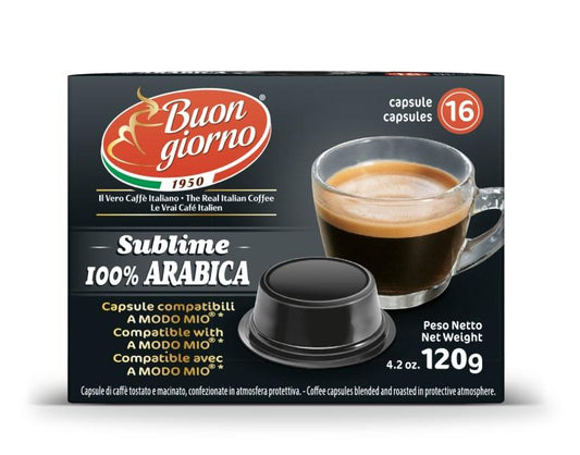 A Modo Mio 100% Arabica (16 Capsules) - Buongiorno Caffe' & More