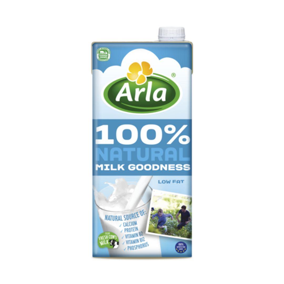 Arla 100% Natural Milk Goodness Low Fat 1 litre - Buongiorno Caffe' & More