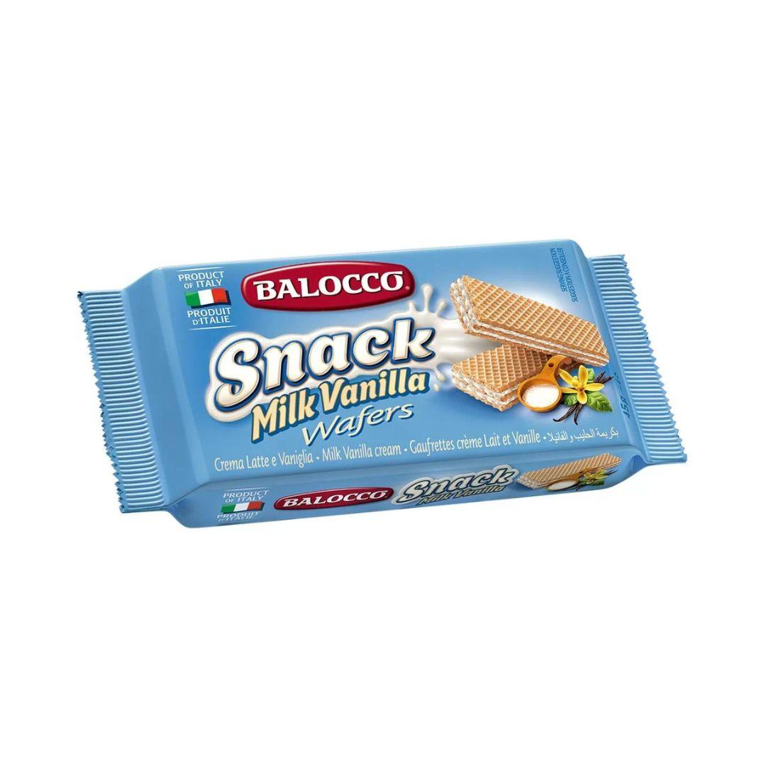 Balocco Milk Vanilla Wafer, 45g - Buongiorno Caffe' & More
