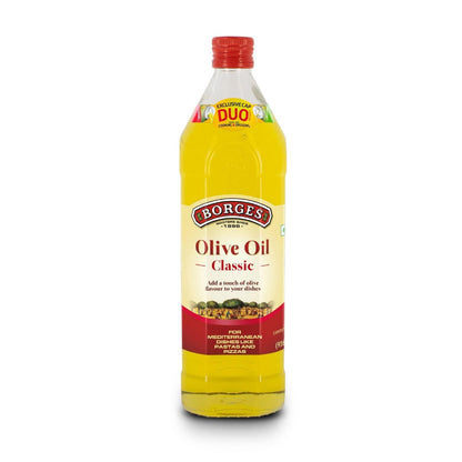 Borges Essences Olive Oil Seasoned with Garlic, 500ml + Extra bottle of 250ml Free (Best Before 31-07-2025) - Caffe' Buongiorno Store
