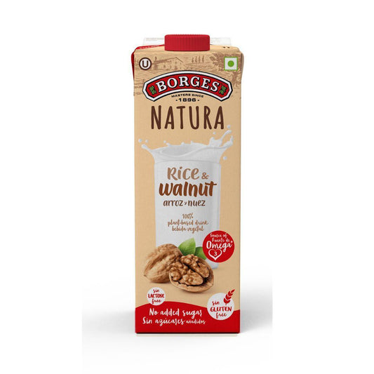 Borges Rice & Walnut 100% plant based drink, 1L (Best Before 22-05-2025) - Caffe' Buongiorno Store
