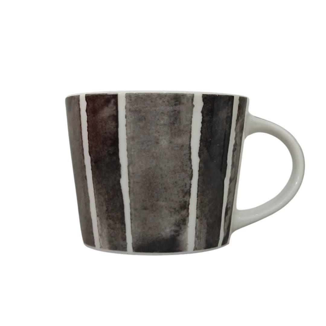 Ceramic Large Mug, Black & White - Buongiorno Caffe' & More