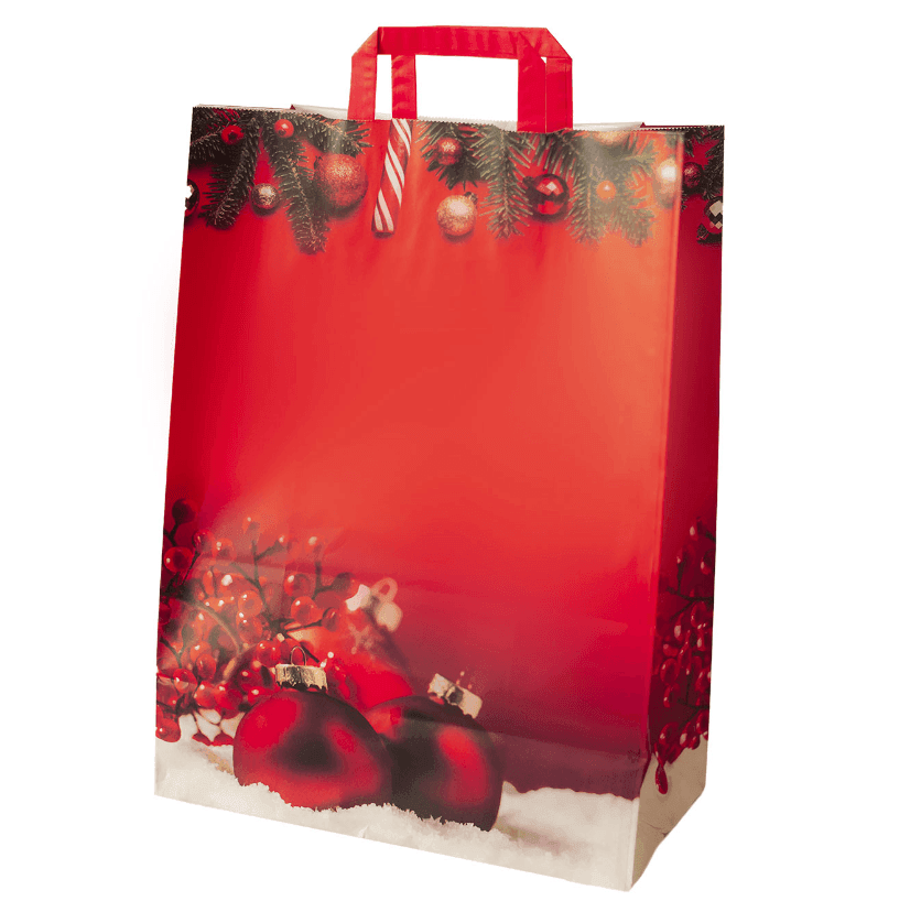 Christmas Baubles Shopping Paper bag 22x10x29cm (Best Before 29-12-2030) - Caffe' Buongiorno Store