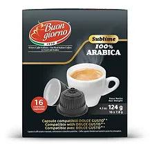 Dolce Gusto 100% Arabica (16 Capsules) - Buongiorno Caffe' & More