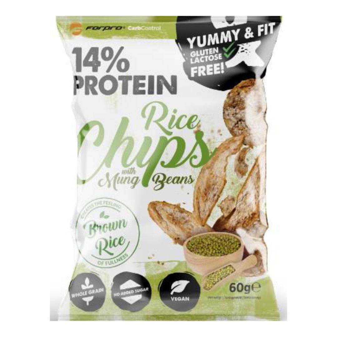Forpro Protein Rice Chips Mung Beans, 60g - Buongiorno Caffe' & More