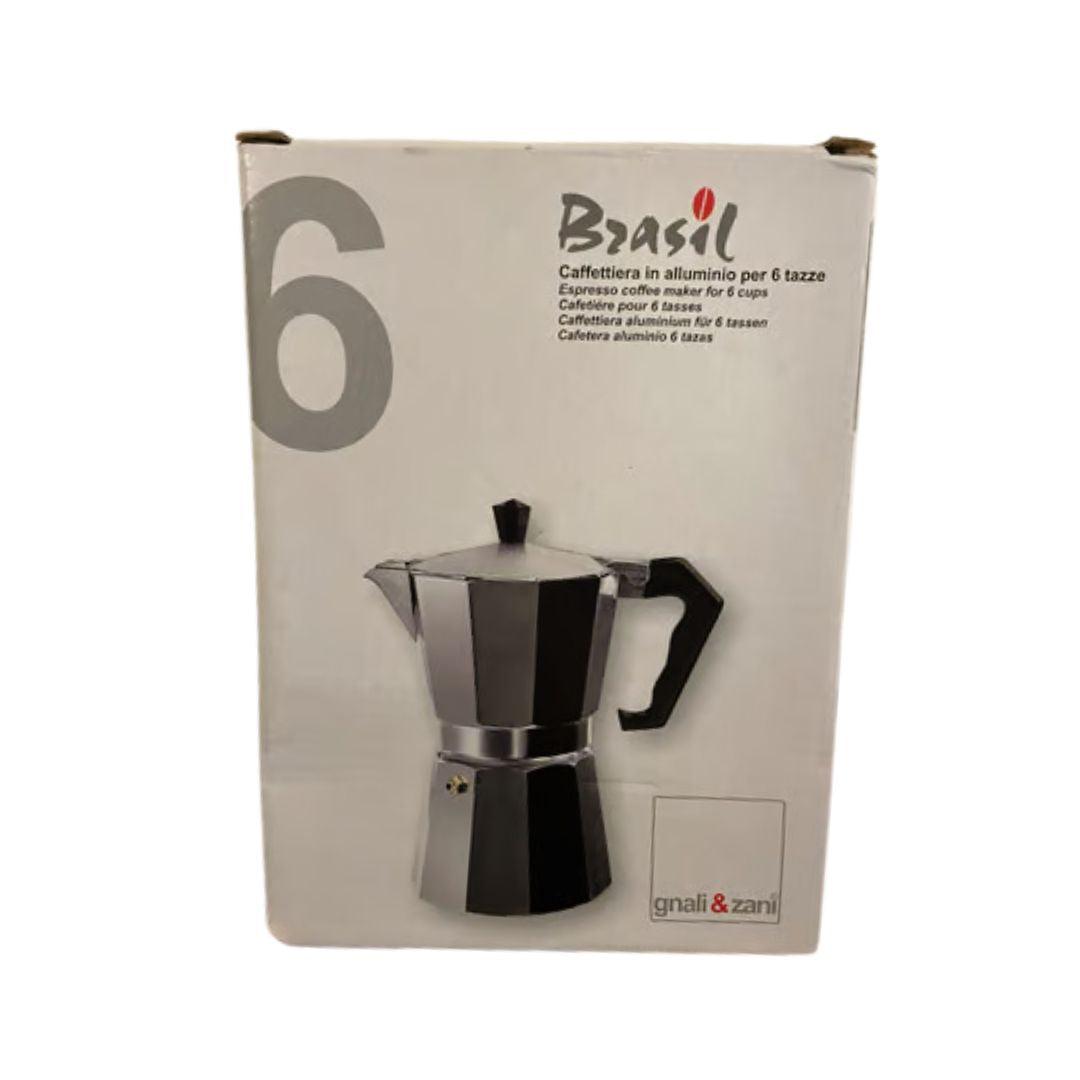 gnali & zani Brazil - Espresso Moka Maker - 6 Cups - Buongiorno Caffe' & More