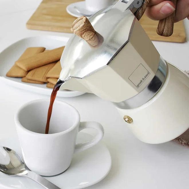 gnali & zani Venezia - Espresso Moka Maker in Beige - 3 or 6 Cups - Buongiorno Caffe' & More